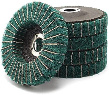 4 polegadas de 100 mm de diâmetro de nylon fibra de fibra de polding gind Wheel Disc Green 120 Grit