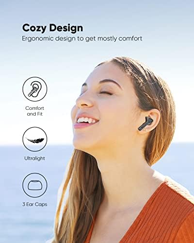 Fones de ouvido sem fio Bluetooth 5.3 fones de ouvido com graves profundos, estojo de carregamento de exibição digital LED, exibição