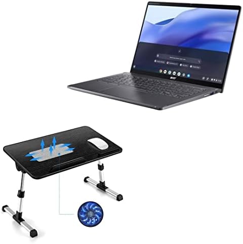 Suporte de ondas de caixa e montagem compatível com o spin do Acer Chromebook 714 - True Wood Laptop Bed Bandey Stand,