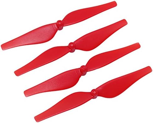 ANBEE 4PCS Hélice Blades de adereços coloridos para Tello e Tello Edu Drone, vermelho/branco/azul/preto/amarelo