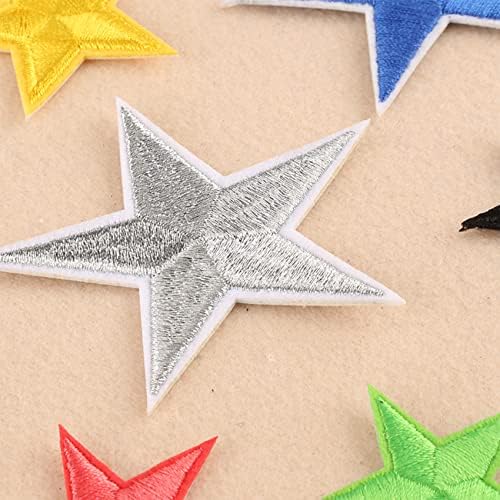 Patches de estrela Ferrar ou costurar em diferentes mini remendos bordados de apliques de apliques para roupas para roupas