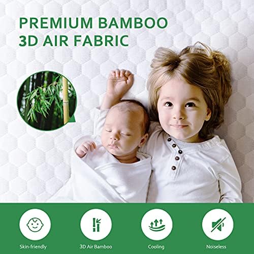 Twin Mattion Protector Impermeável resfriamento de bambu Twin Size Mattress Cober