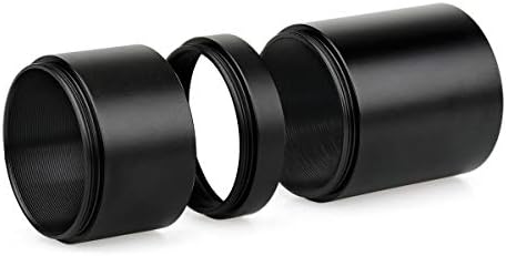 Kit de tubo de extensão Svbony T2 para câmeras e oculares comprimento 8mm 25mm 45mm m42x0.75 em ambos os lados