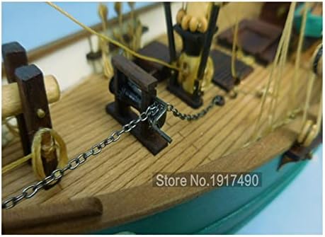 REALAK 3D Modelo Espaço Sentido Kit de barcos de madeira Kit DIY RATIO DO TROOLHO DE CRIANÇAS 1/50 Modelo Boat Wooden Puzzleing