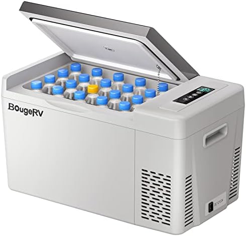 Bougerv 12 volts geladeira 12v geladeira 23 quart portátil freezer compressor refrigerador 12/24V DC 110 ~ 240 Volt AC para caminhão