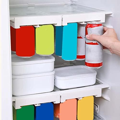 Refrigerador pendurado bebida de armazenamento rack duplo pode armazenar rack de empilhamento o organizador de garrafa de água