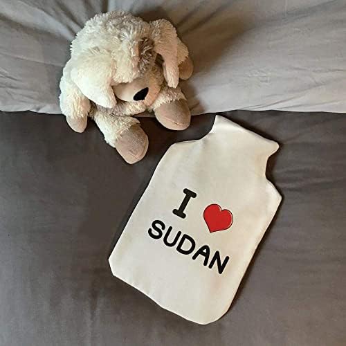 Azeeda 'I Love Sudan' Hot Water Bottle Bottle