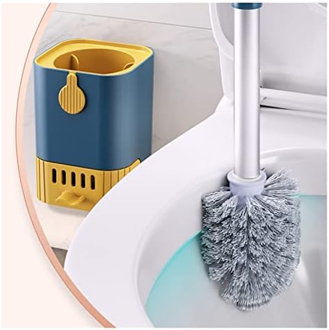 Escovas de vaso sanitário e suportes de knfut ， pincel pincéis com suporte de banheiro de suporte de parede para limpeza de limpeza de banheiros longos para limpeza de banheiro banheiro higiênico