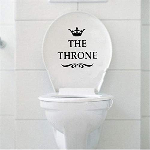 Adesivo de parede o trono perto de capa de assento de decalque do trono adesivo removível decoração de decoração em casa decoração de banheiro
