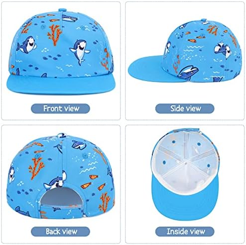 Zando Baby Baseball Cap Hat Sol Hat com algodão -algodão de algodão listrado Chapéus de beisebol bebê listrado de algodão para meninos meninas