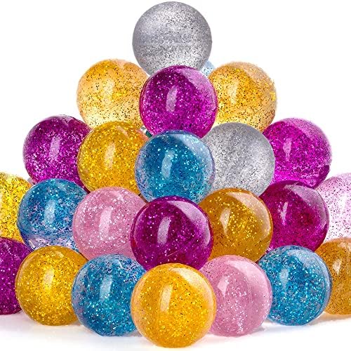 Bolas saltitantes de evasão - 50 PCs Glitter Bouncing Balls - Icy Bouncing Balls - Cores variadas 1 Bolas de salto - bolas saltitantes