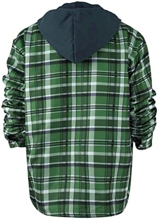 jaquetas de inverno pxloco para homens, masculino lingado com capuz de jaquetas de algodão lã de flanela forrada camisetas sherpa