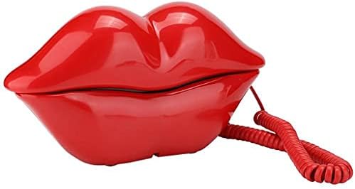 KXDFDC Creative Personality Os lábios da boca moldam telefone em casa, desktop telefone fixo colorido colorido