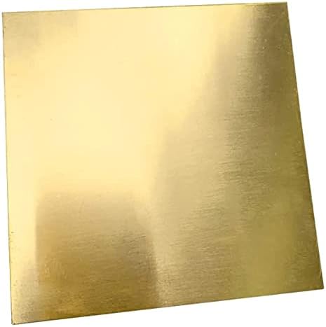 Zhengyyuu Brass Placa de cobre Folha de papel alumínio Comprimento da folha de latão e tamanho de largura 4x8 polegadas