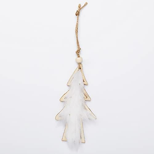 Árvore de natal de veados de lã Decorações de natal decorações brancas de pelúcia de pingente de natal marrom