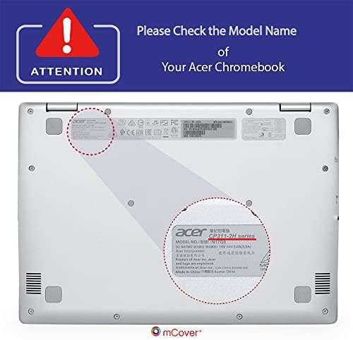 McOver Case Compatível para 2020 ~ 2021 11,6 Acer Chromebook Spin 311 CP311-2H Setor Convertible Notebook - Aqua
