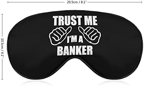 Confie em mim, eu sou uma máscara de olho macio de banqueiro eficaz máscara de sono conforto