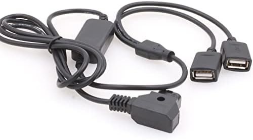 ZBLZGP D-TAP para USB 5V 2A Cabo de alimentação do USB 5V para a bateria de montagem em V para o celular