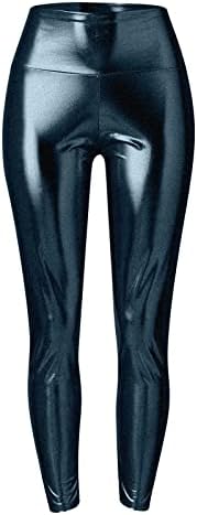 Leggings shimmer feminino Controle de barra de cintura alta roupas de ginástica sem costura para mulheres que executam treino