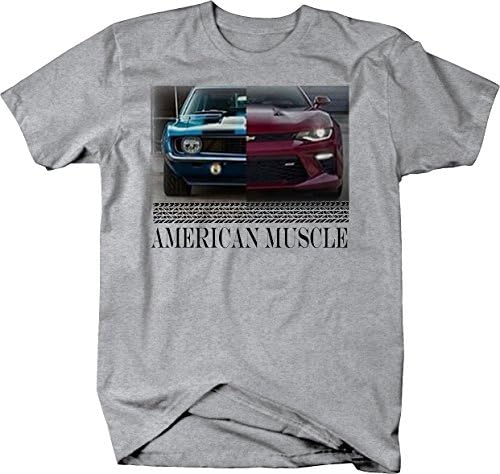 Camaro de carros musculares americanos Camaro SS Modern e clássico camiseta de garagem para homens