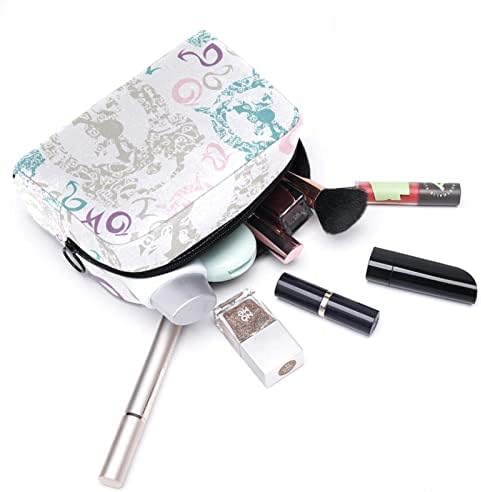 Tbouobt Bolsa cosmética para mulheres, bolsas de maquiagem Bolsa de higiene pessoal espaçosa presente de viagem, relógio