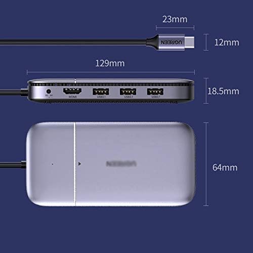 UXZDX USB C Hub USB Tipo C 3.1 a M.2 B-key HDMI 4K 60Hz USB 3.1 10 Gbps USB C Splitter Hub Hub