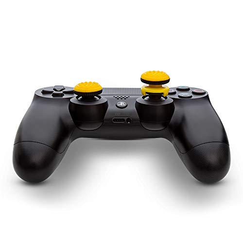 Tiro na cabeça amarelo batle ponto thumbsticks para o controlador PlayStation 4
