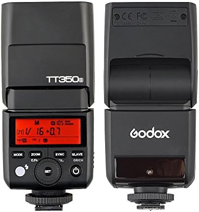 GODOX TT350S Mini Speedlite portátil 2.4G Mestre sem fio e escravo 1/8000S HSS TTL Flash Speedlight para Sony A77ii A7rii
