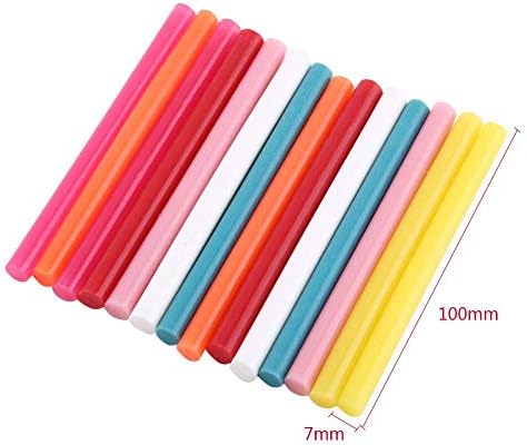 14pcs colorido colorido cola de cola de cola adesivo kit de bastão de bastões Anexando ferramentas diy 4 '' de 0,27 diâmetro
