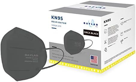 Baylab EUA | KN95 Respirador | 20 pacote - máscara facial descartável de 5 camadas