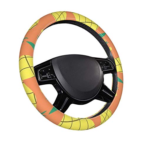 Padrão de abacaxi Padrão 3D Padrões de direção Acessórios para carro Feminino Girl Feminino Tipo universal adequado
