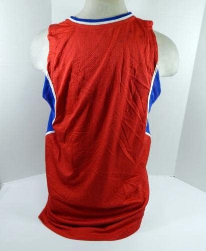 2008-09 Philadelphia 76ers # Jogo emitido Red Jersey 46 DP34754 - Jerseys de Jerseys usados ​​da NFL não assinada