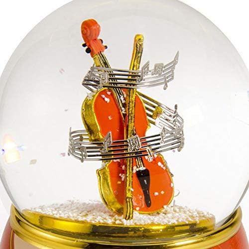 Violino do tema musical com base na base da base pintada Globo de água/neve - muitas músicas para escolher - Sunrise