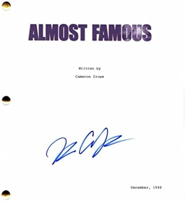 Billy Crudup assinou autógrafo quase famoso script completo - peixes grandes, vigias, jackie, liga de justiça, inimigos