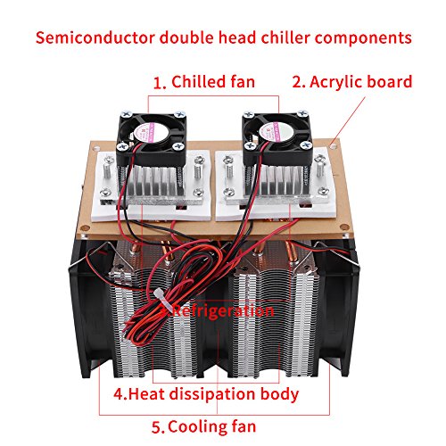 Sistema de ventilador de resfriamento termoelétrico Peltier com função de desumidificação para geladeira pequena e ar condicionado