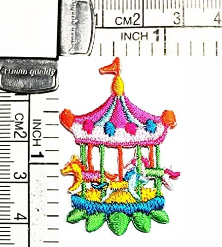 Kleenplus mini parque de diversões bordado ferro bordado em costura em patchs manchas artes de desenho animado adesivos para fantasia