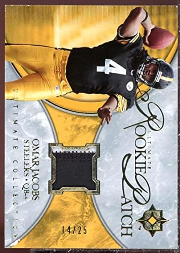 Cartão Omar Jacobs 2006 Ultimate Collection Rookie Jerseys Patches Gold #UROJ