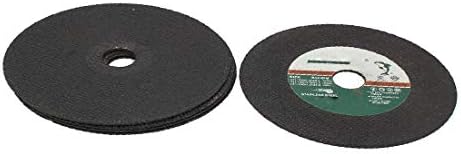 X-dree 150mmx1.5mmx22.2mm rodas de corte cortador de disco preto 5pcs para aço inoxidável (150mmx1,5mmx22.2mm disco de