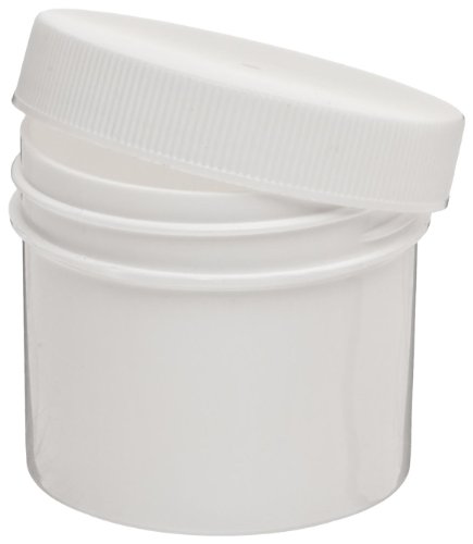 Dynalon 426325-0800 Laboratório de polipropileno opaco branco amostra e jarra de armazenamento de amostra, capacidade