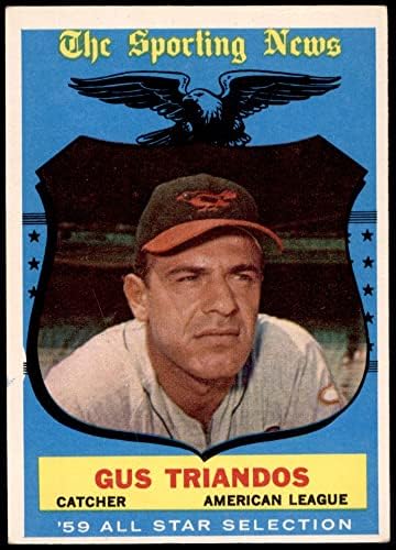 1959 Topps beisebol 568 Gus Triandos como número alto excelente por cartões Mickeys