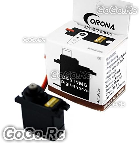 Gogorc 1 PCS Corona Digital Servo Metal Gear para Helicóptero Trex T-Rex 250 450 DS-919mg