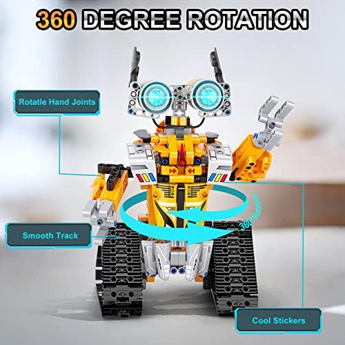 JoJo & Peach STEM Projects para crianças de 8 a 12 anos, Kit Robot de Robô Remote & App Building Birthday Gifts