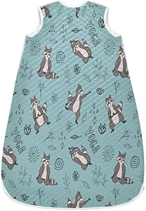 Vvfelixl Funny Raccoons Baby vestível cobertor, Swaddle Transition Surved Saco para infantil, saco de sono para bebês