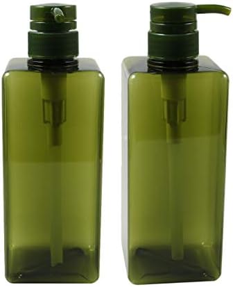 Garrafas de dispensador de bomba doitol, 650 ml de grande capacidade transparente loção quadrada garrafa de xampu chuveiro garrafa