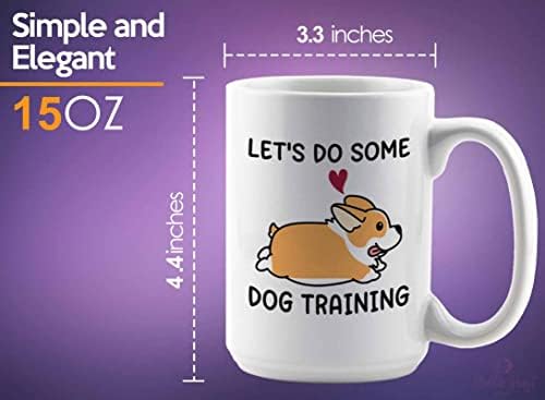 Treinamento de cães Caneca de café 15oz White - algum treinamento para cães - treinador de cachorro proprietário de animais