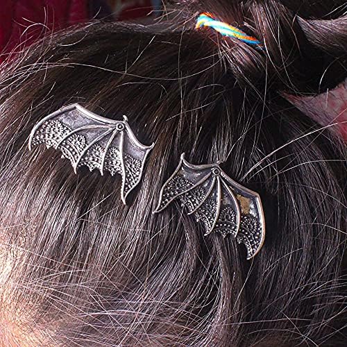 Houchu punk vintage chapéu de cabelo franja clipe liga de estilo coreano barrettes bat wings hairpin feminino clipes de cabelo acessórios para cabelo