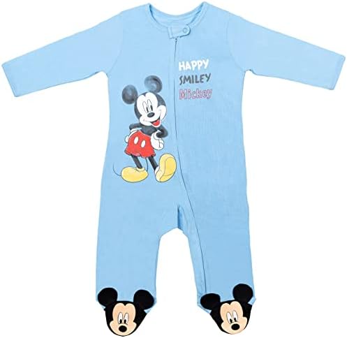 Disney Mickey Mouse Winnie The Pooh Tigger Baby 2 pacote Zip Up Sleep n 'Play Coveralls recém -nascido para infantil