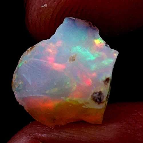 Dazzlegems Ultra Fire Opal Rough pedra preciosa, Cristais crus pedra preciosa, rocha opala etíope, jóias fabricando