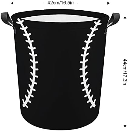 Baseball Sport Softball American Oxford Cloth Casket com alças de armazenamento para o organizador de brinquedos, cesto de berçário, banheiro
