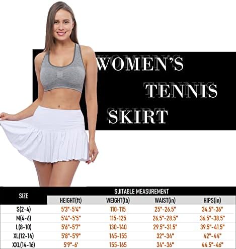Saias de tênis de Saniripple com bolsos mini saias para mulheres atléticas de golfe de corrida esportes de esportes ativos
